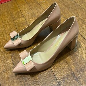 Ferragamo patent leather pumps